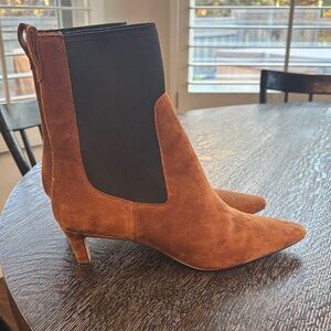 J. Crew Tan Suede Heeled Boots